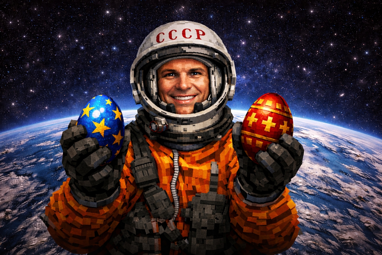 День космонавтики и Пасха!